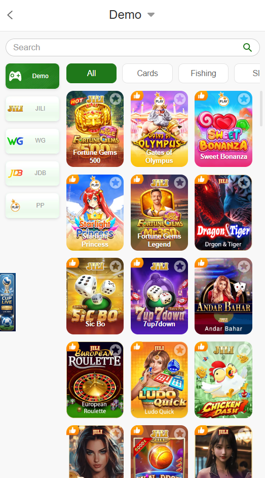 1ee app sports and world cup betting screen